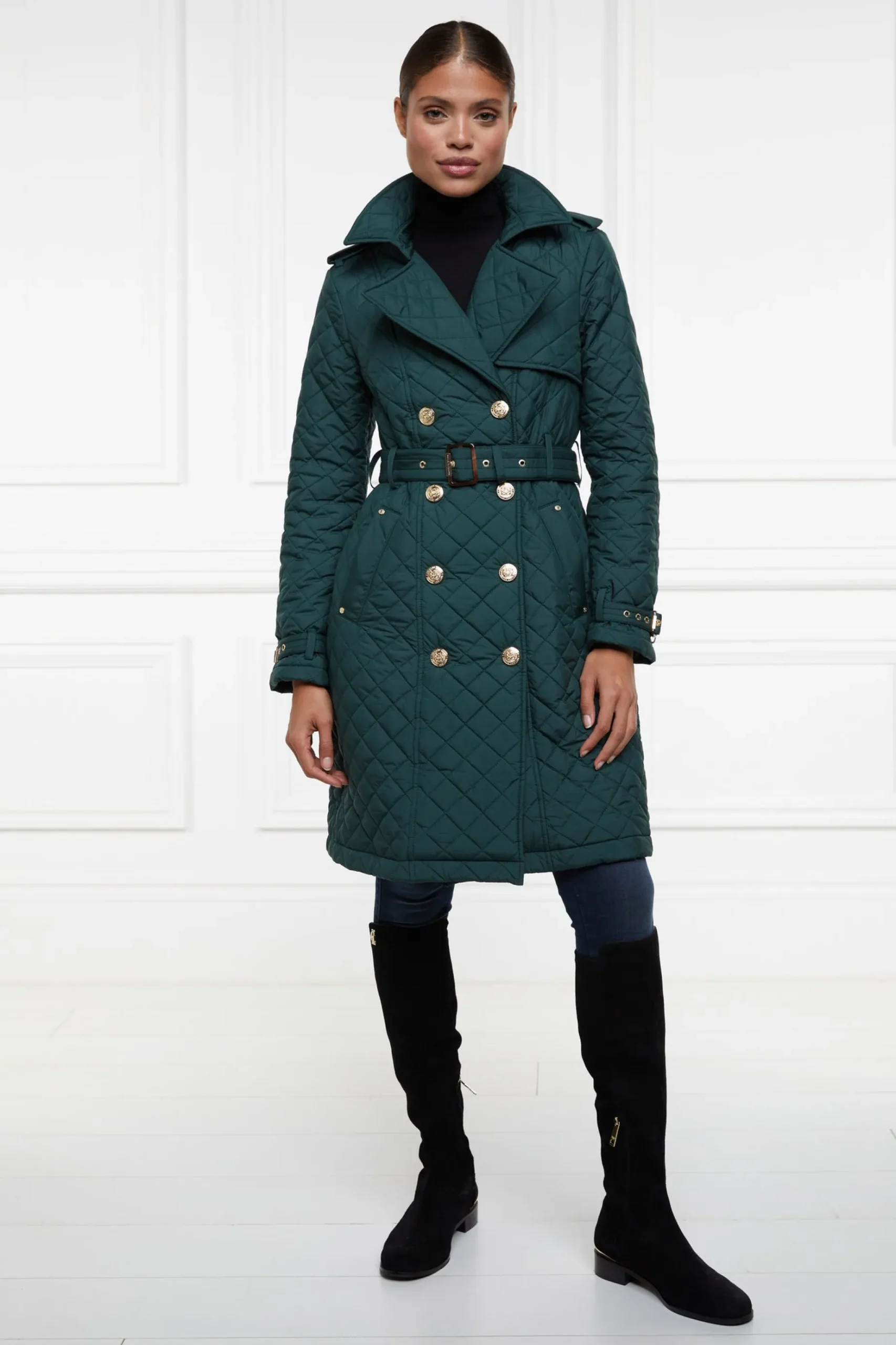 Enstone Quilted Trench Coat