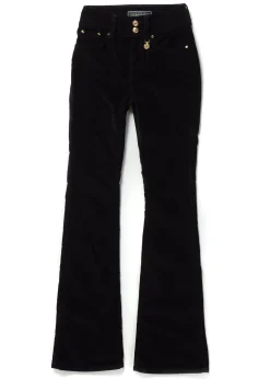 High Rise Velvet Flare