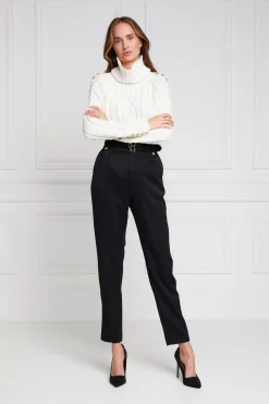 High Waisted Peg Trouser