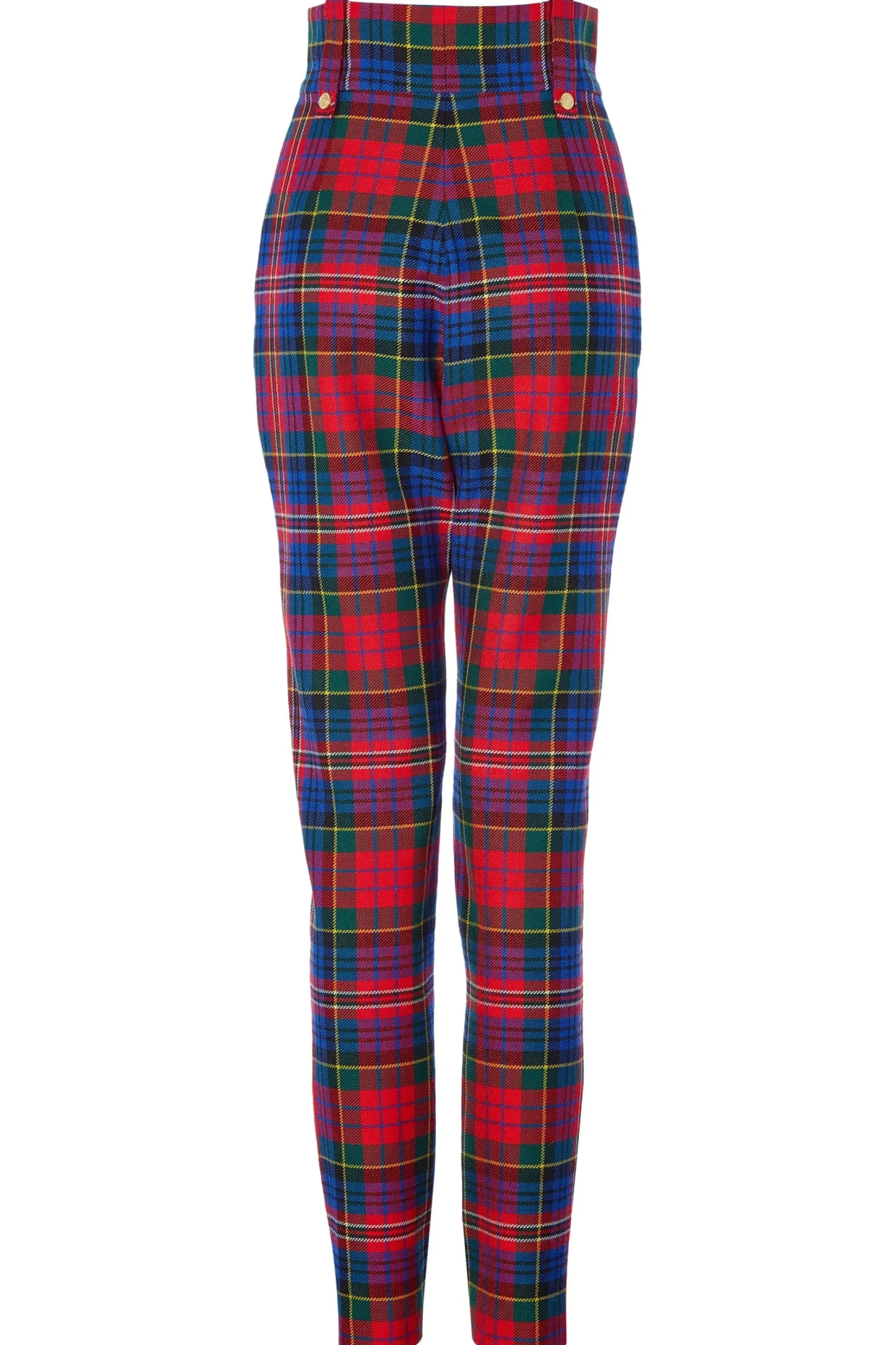 High Waisted Peg Trouser