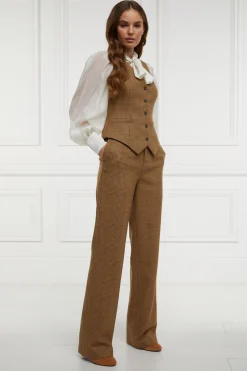High Waisted Straight Trouser