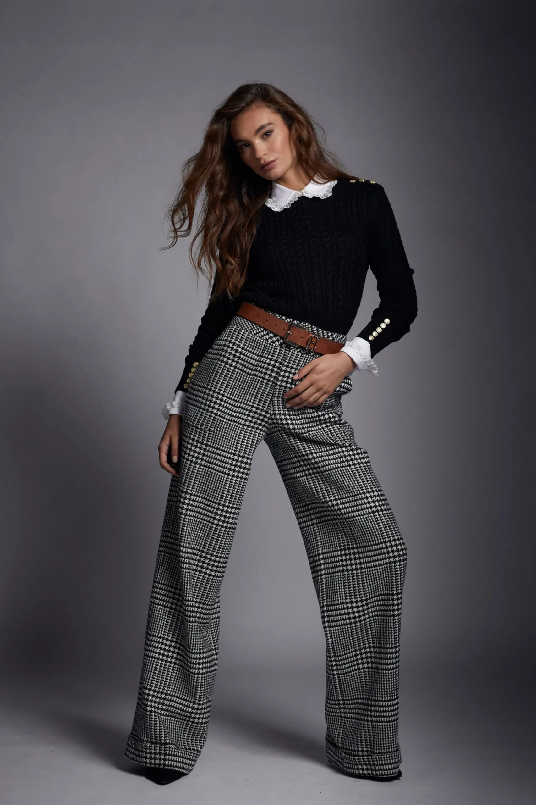 High Waisted Straight Trouser