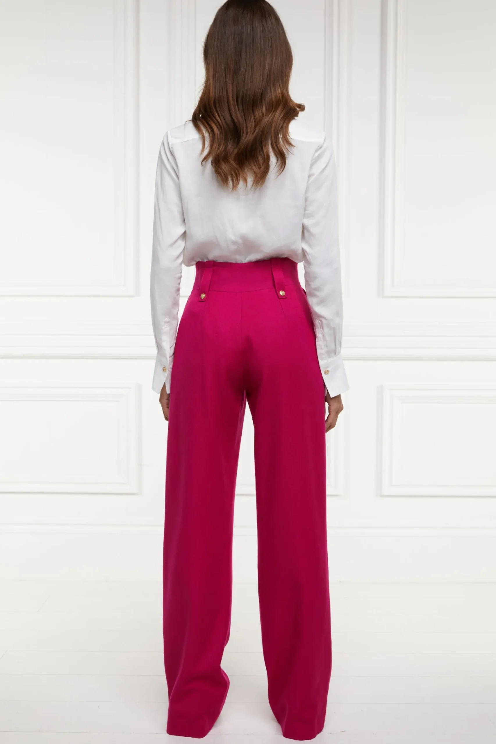 High Waisted Straight Trouser