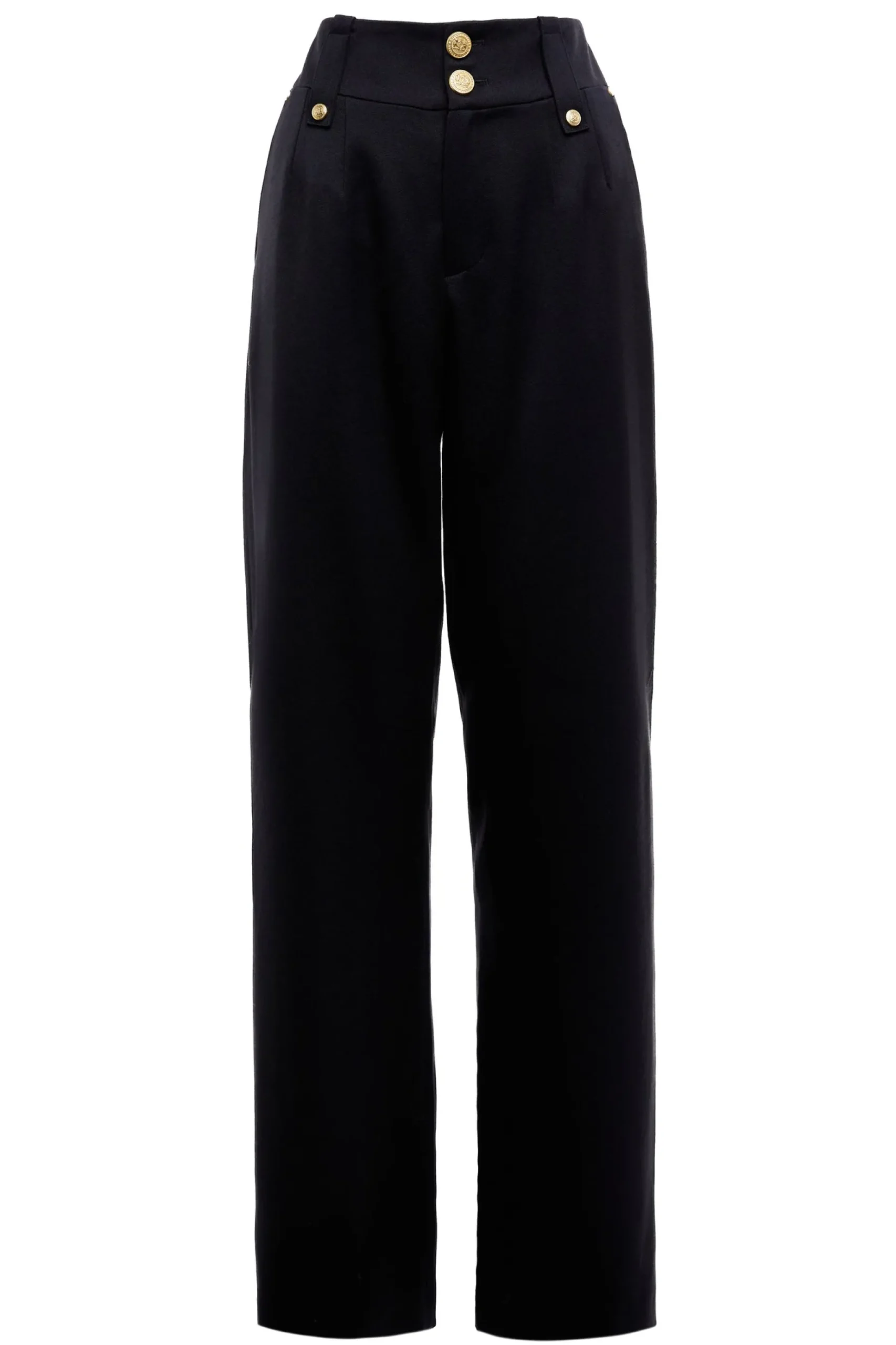 High Waisted Straight Trouser