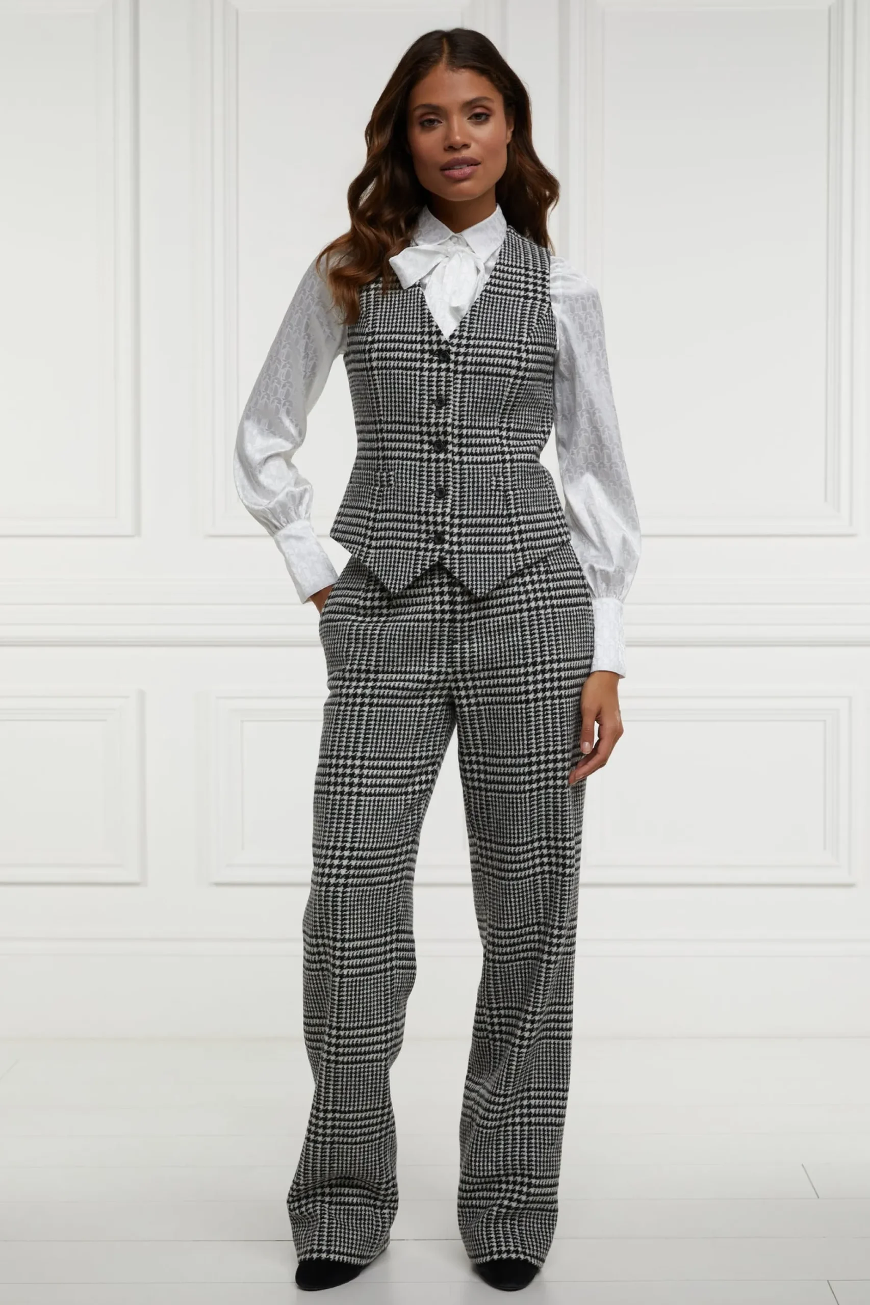 High Waisted Straight Trouser