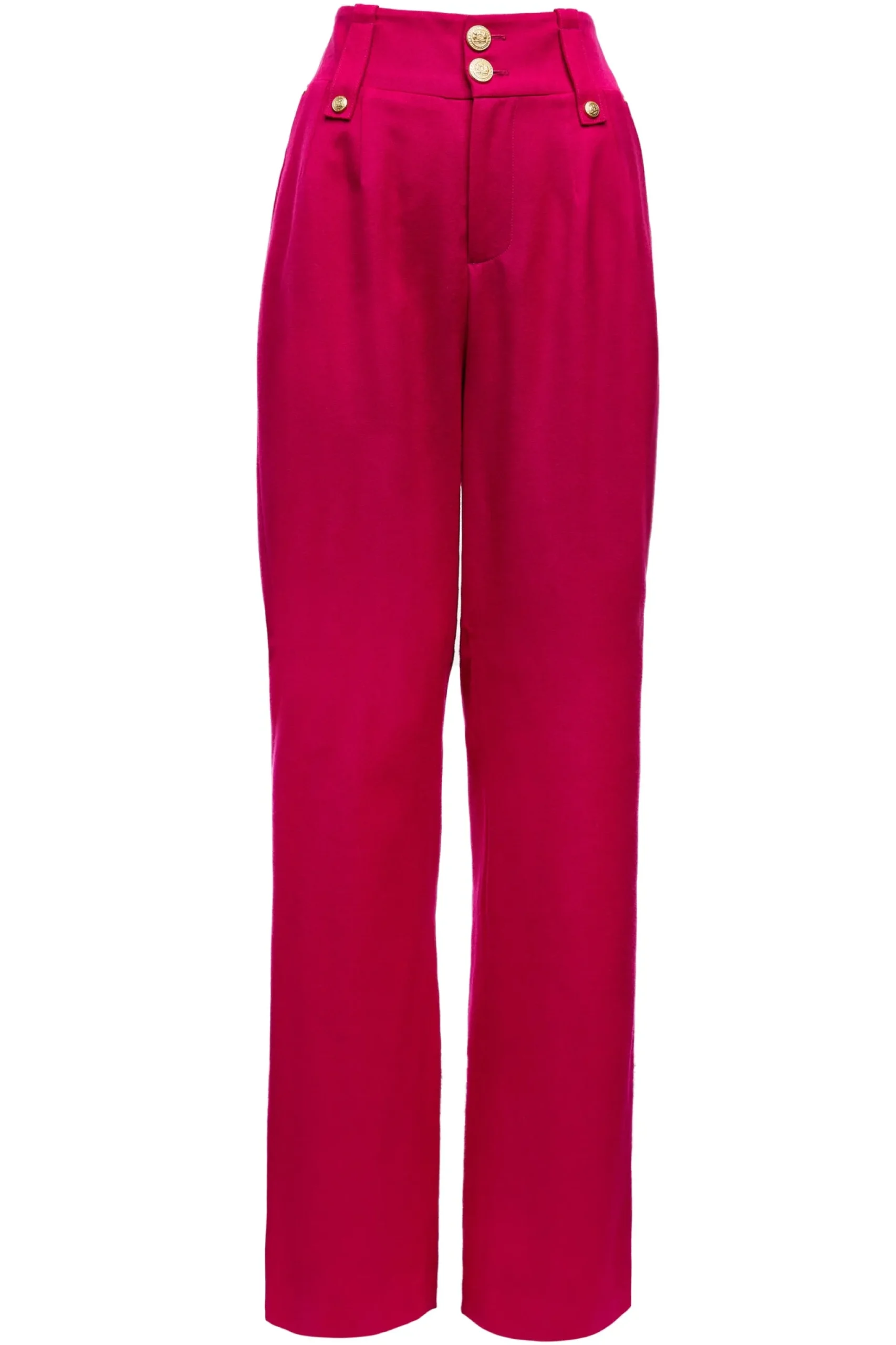 High Waisted Straight Trouser