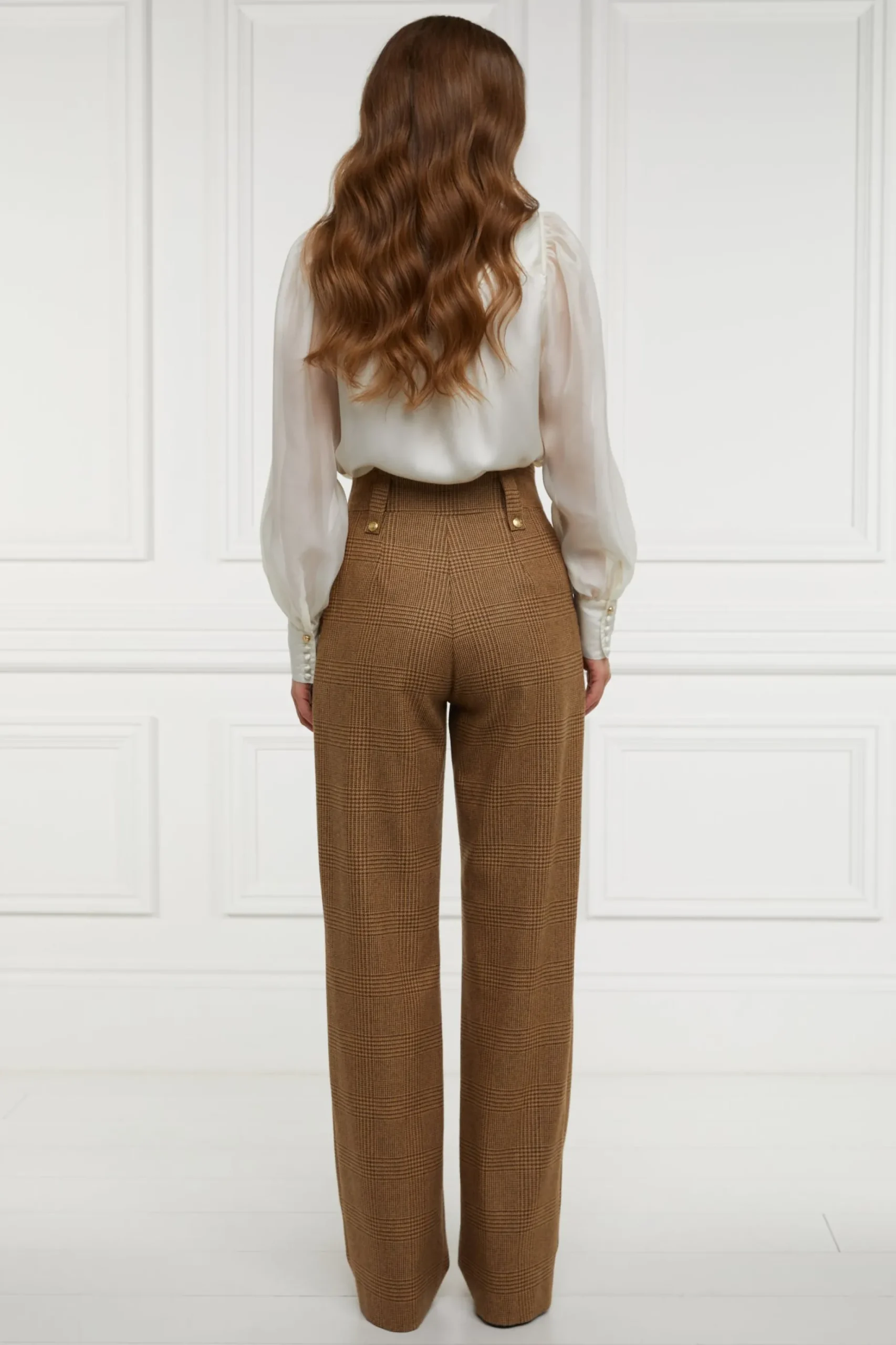 High Waisted Straight Trouser