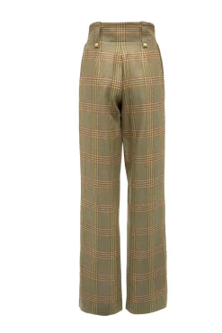 High Waisted Straight Trouser