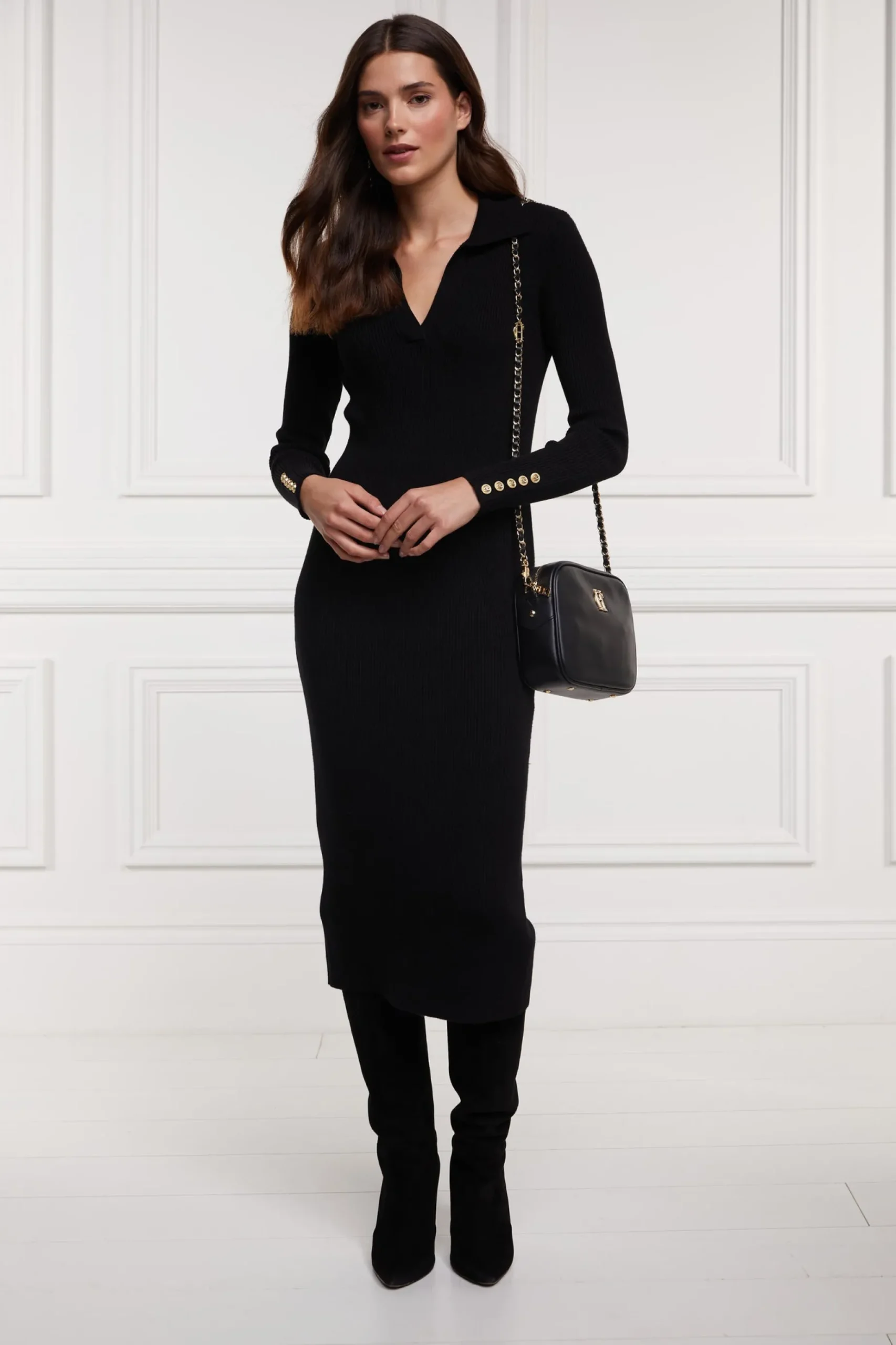 Knitted Shirt Dress