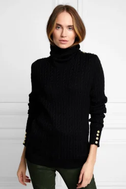 Seattle Roll Neck Cable Knit