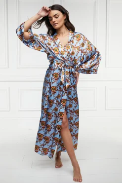 Silk Full Length Dressing Gown