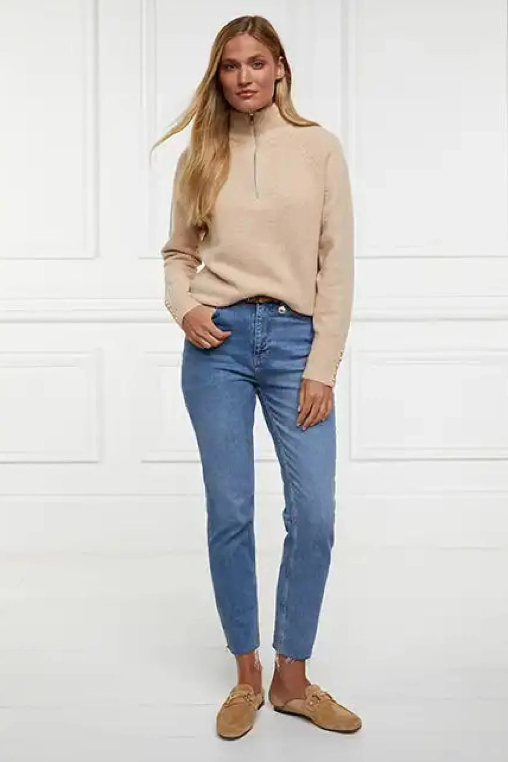 Tori Half Zip Knit